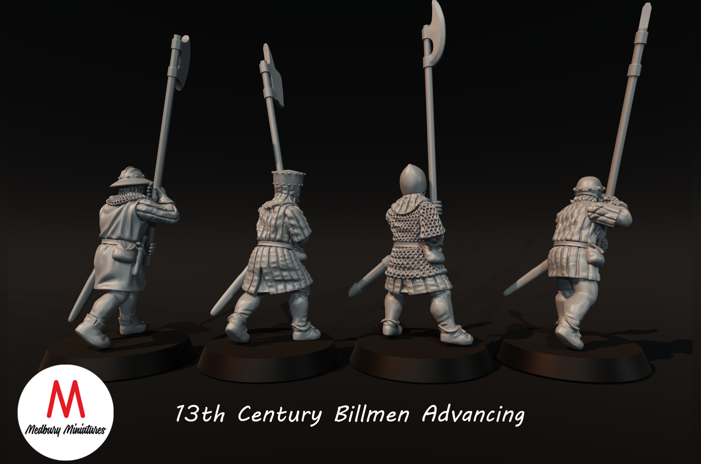 13th Century Billmen advancing