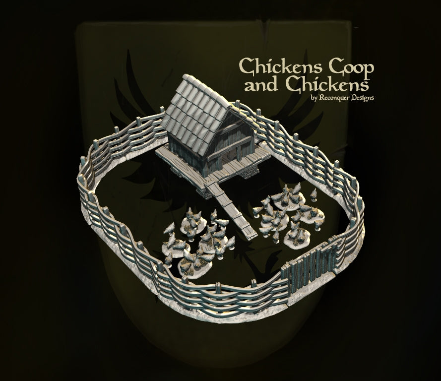 Chicken Coop and Chickens