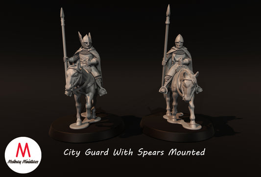 City Guard With Spears Mounted