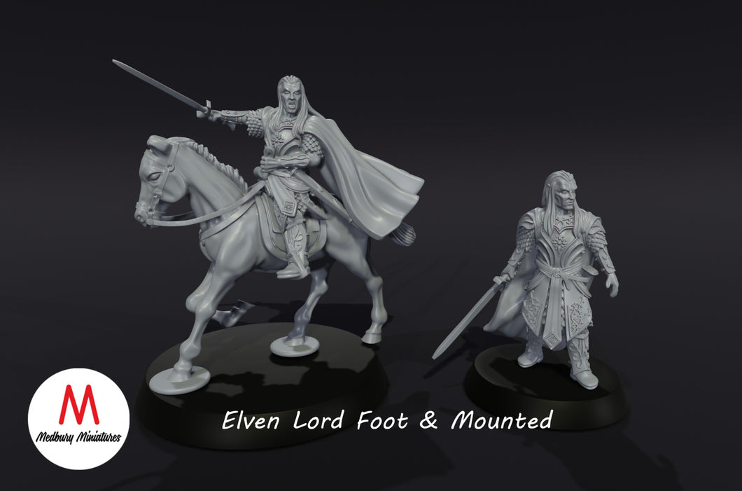 Elven Lord foot and mounted