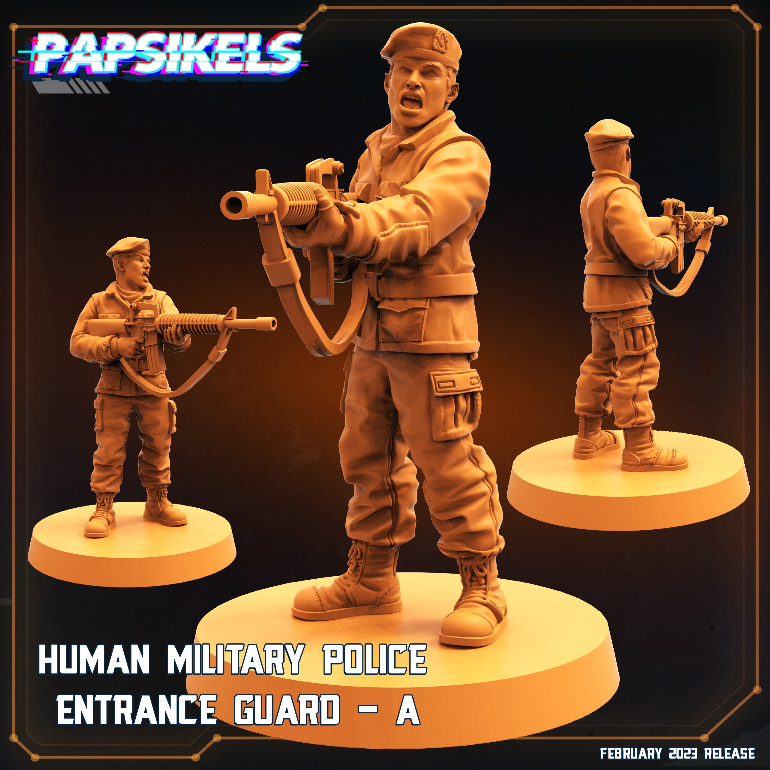 Human Military Police Entrance Guard (5 variants) – 🏅 EboraMiniatures