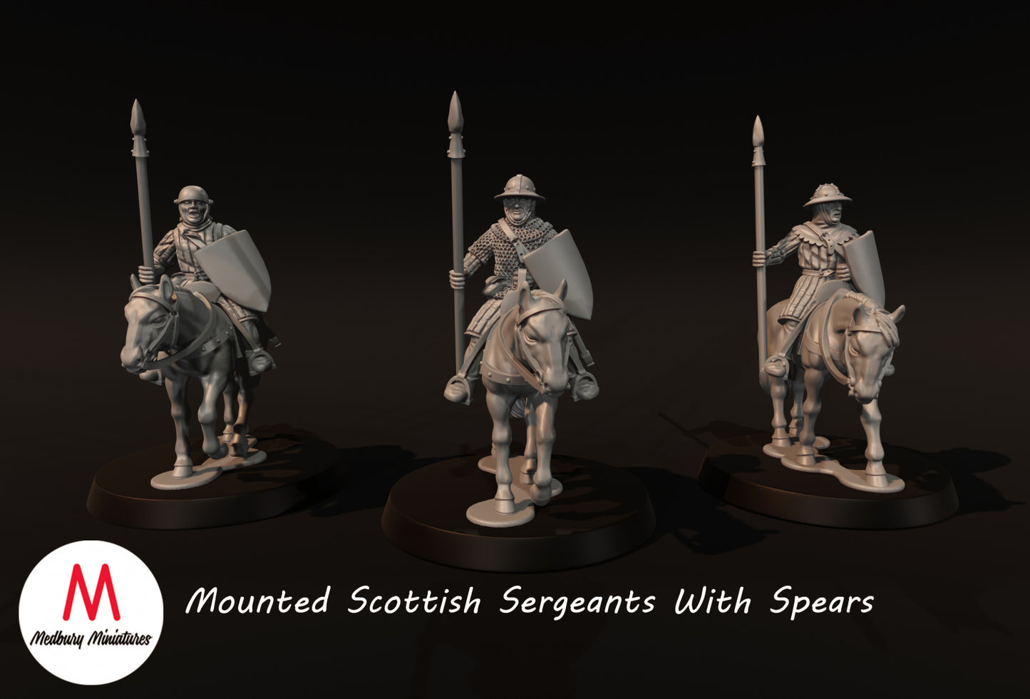 Mounted Scottish Sergeants With Spears