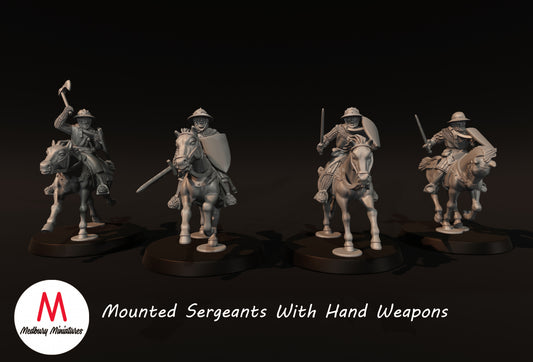 Mounted Sergeants With Hand Weapons