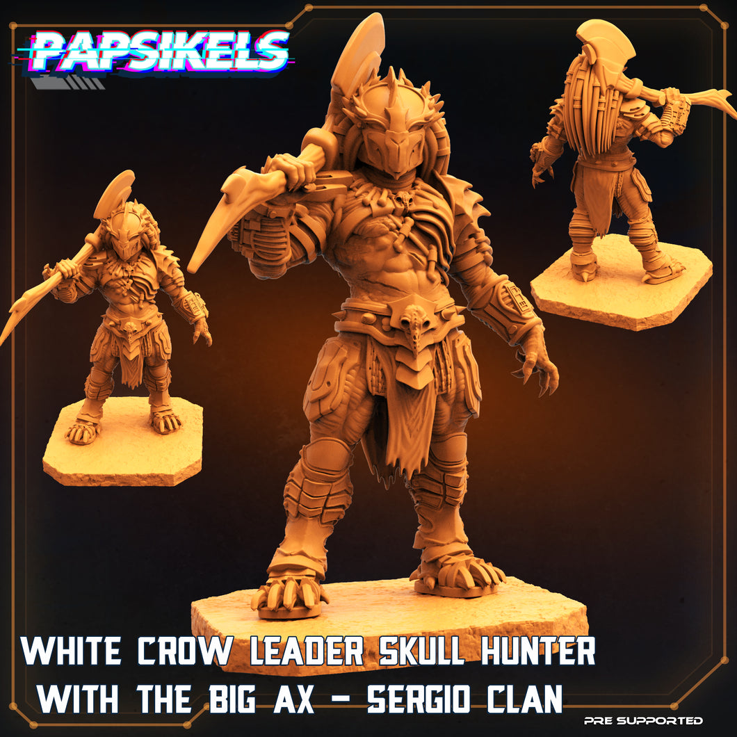White Crow Leader Skull Hunter with the Big - Sergio Clan