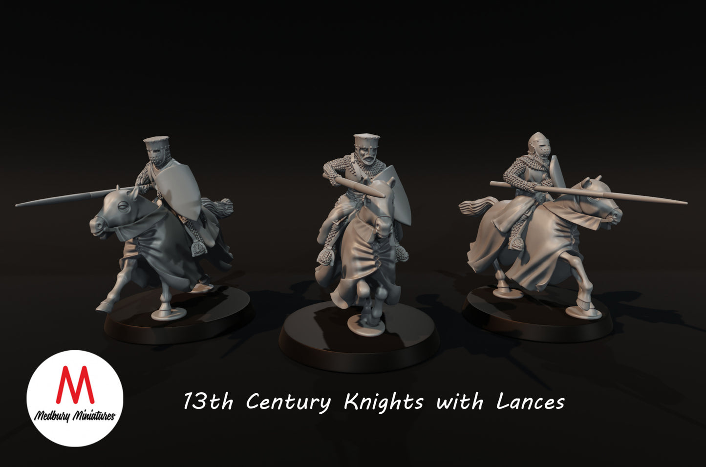 13th Century Knights with Lances