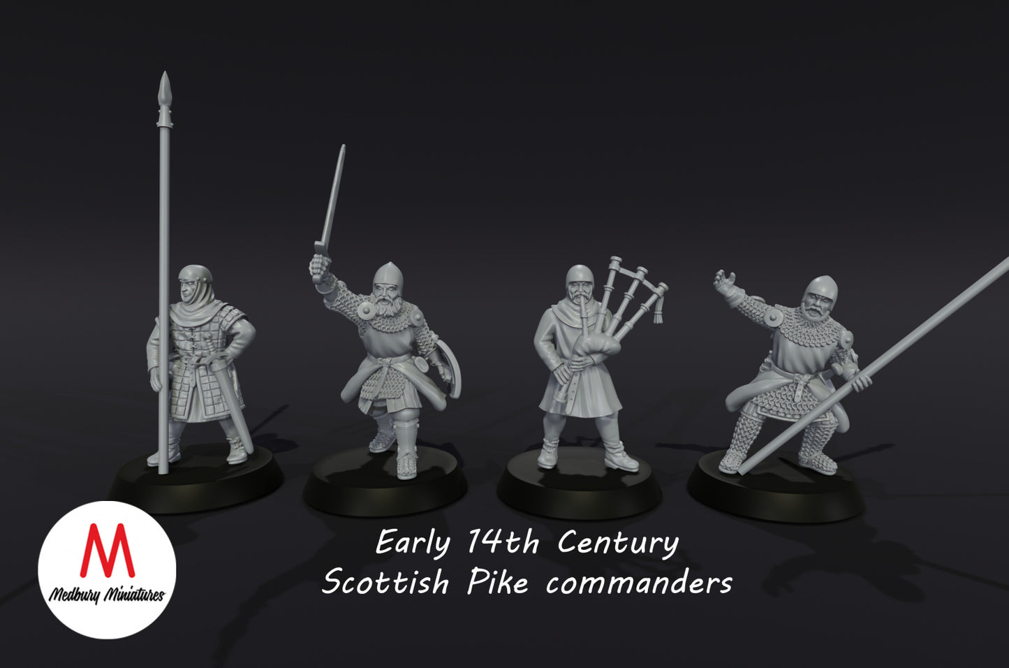 14th Century Scottish Pike Command teams