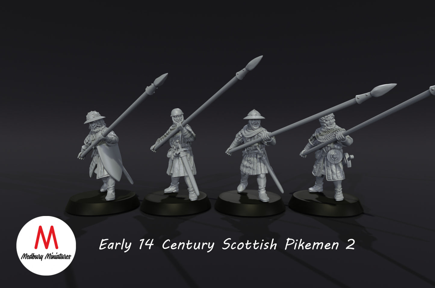 14th Century Scottish Pikemen (2 variantes)