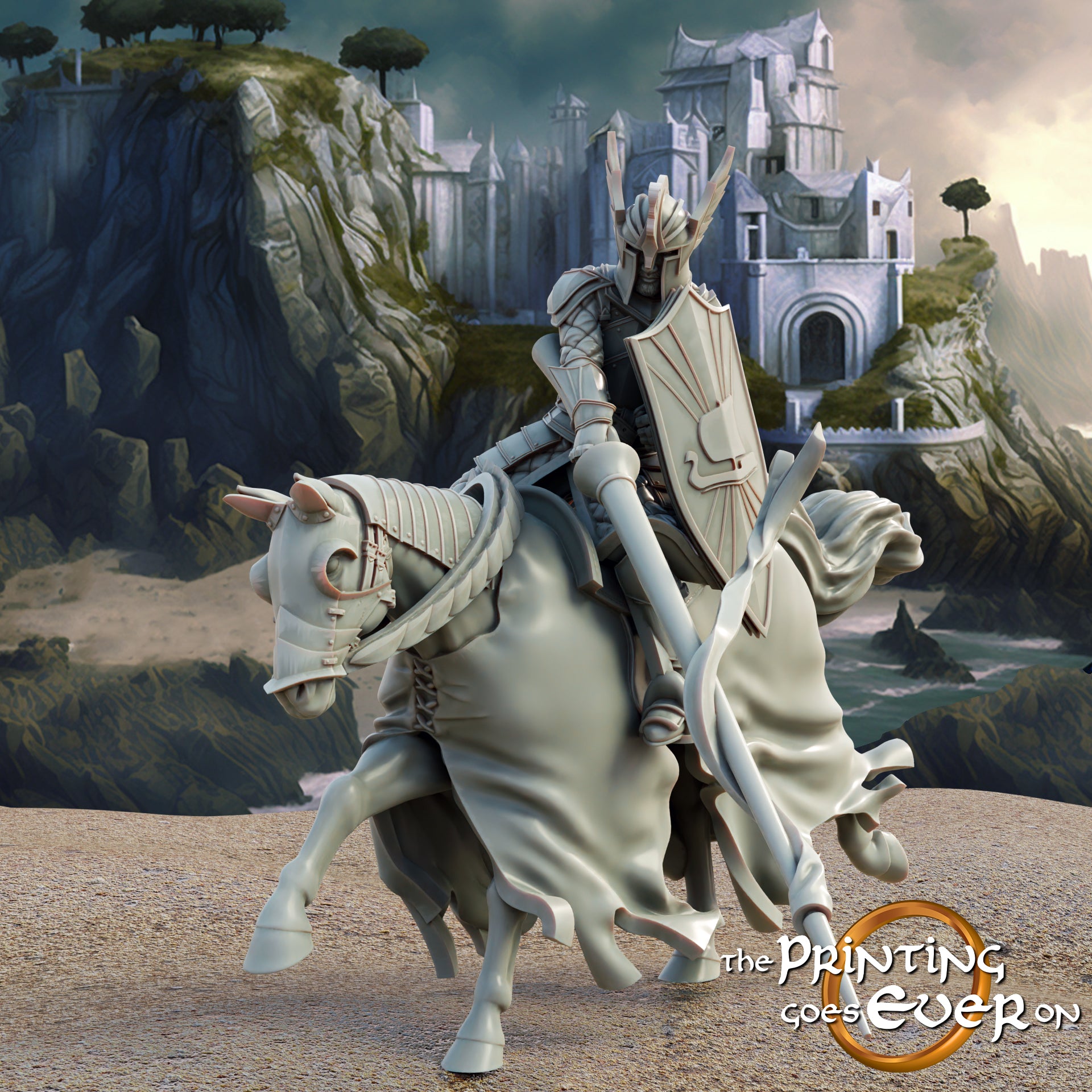 Swan knight mounted D – 🏅 EboraMiniatures