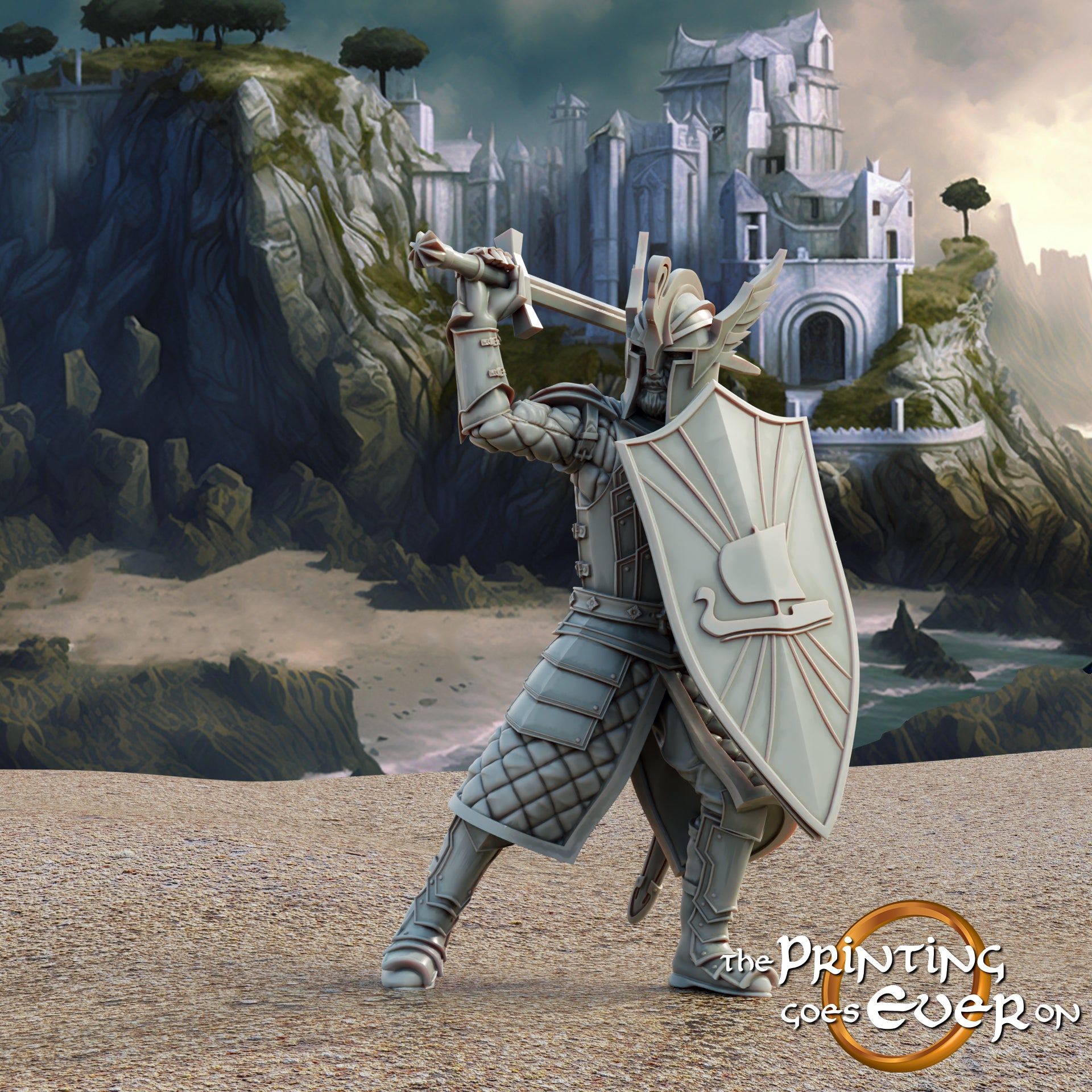 Swu Knight Swan knight on foot B – 🏅 EboraMiniatures